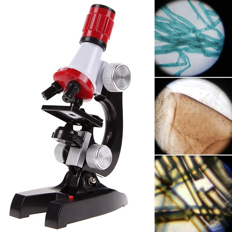 Microscopio escolar 100-1200x