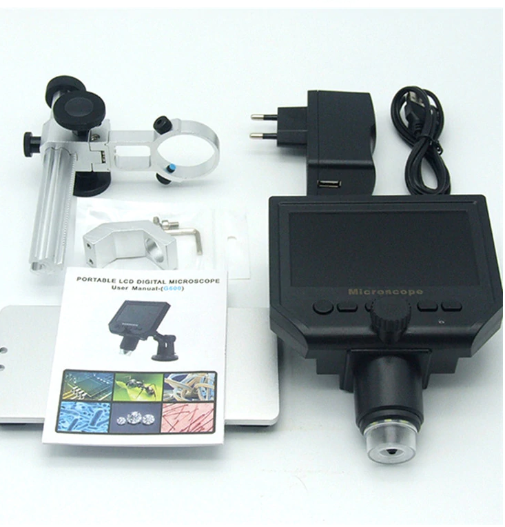 Microscopio con pantalla